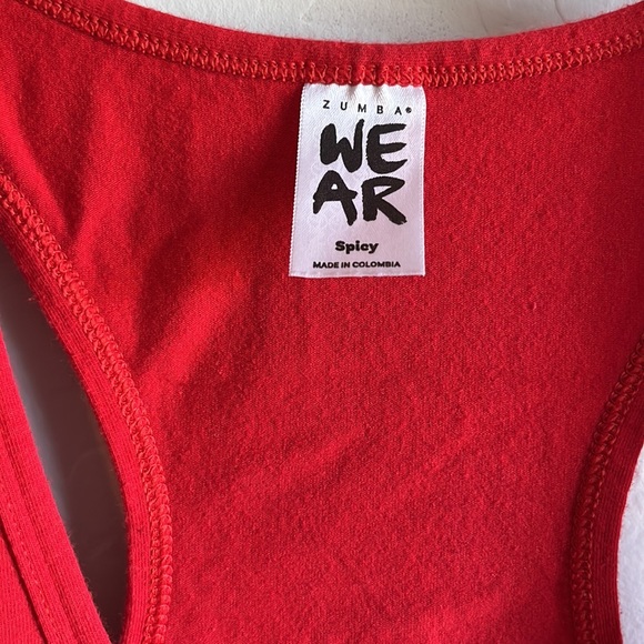 Zumba “Less Talk, More Dance. Racerback Tank Top Red / Size S - Picture 4 of 11